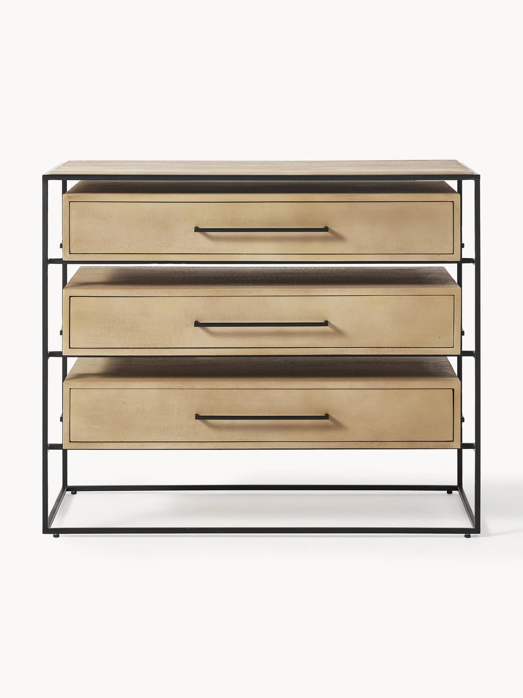 Lyle Chest of Drawers in Mango Wood — Taupe