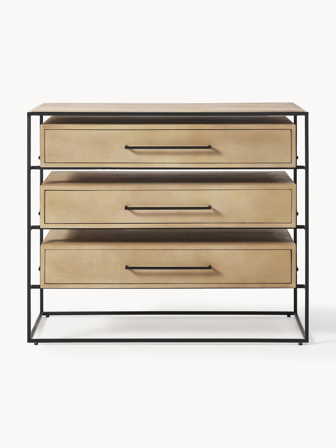 Lyle Chest of Drawers in Mango Wood — Taupe