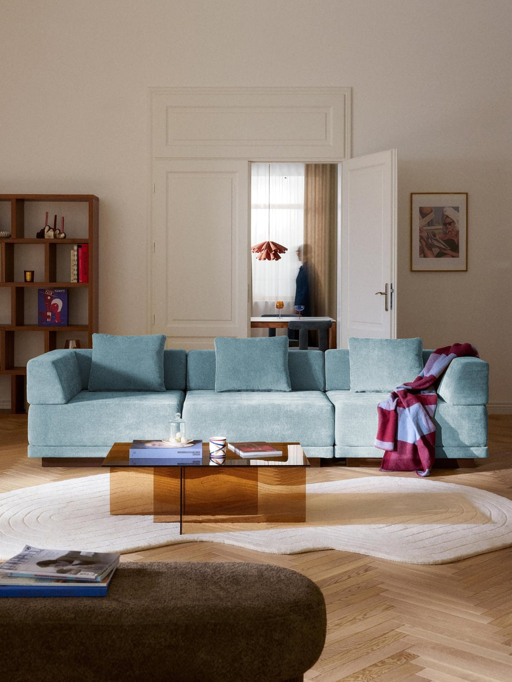 Colin Modular Sofa (4-seater) — Lilac