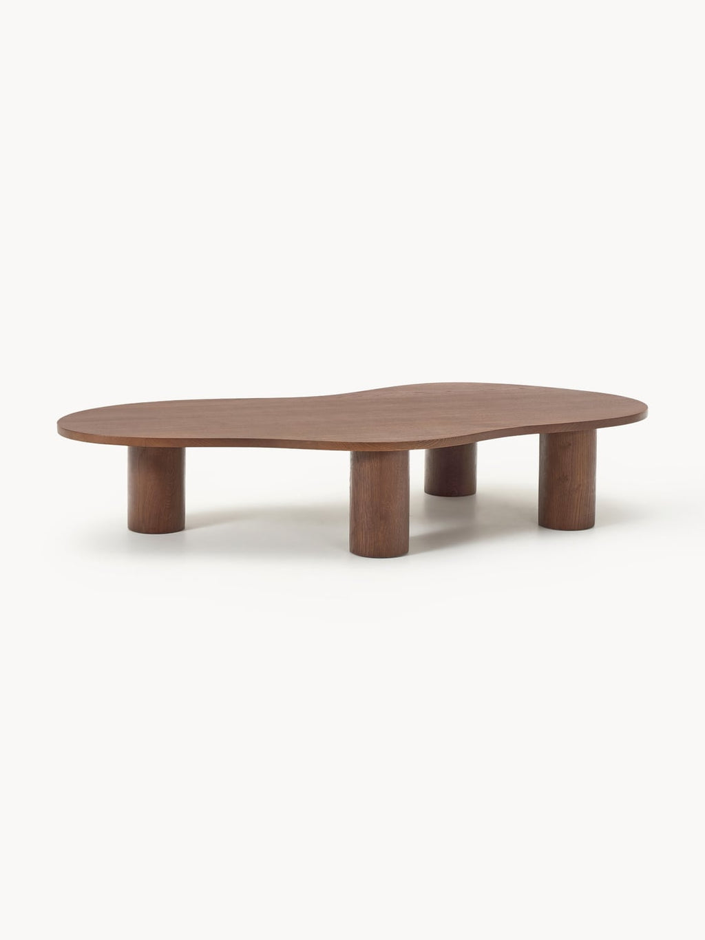 Didi XL Coffee Table in Oak in Organic Form — Warm Grey