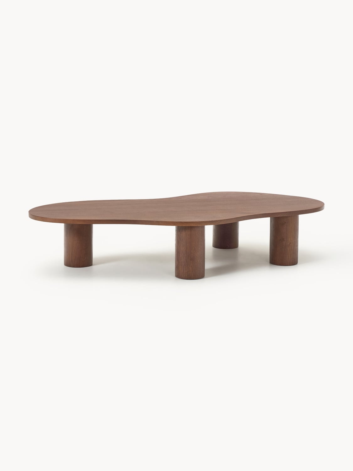 Didi XL Coffee Table in Oak in Organic Form — Warm Grey