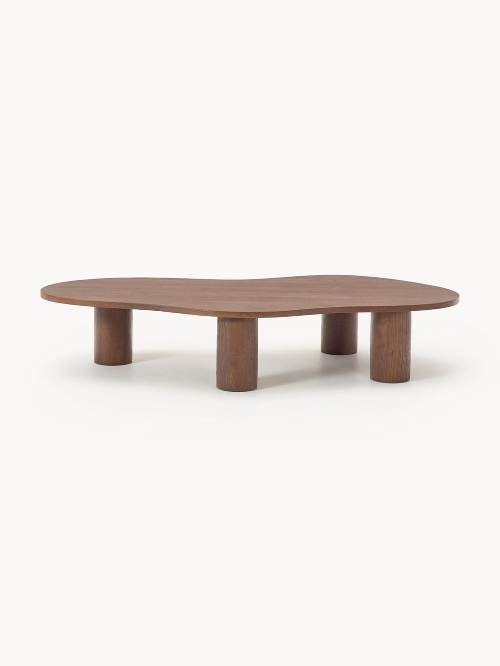 Didi XL Coffee Table in Oak in Organic Form — Warm Grey