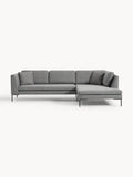 Emma Corner Sofa with Metal Legs — Taupe