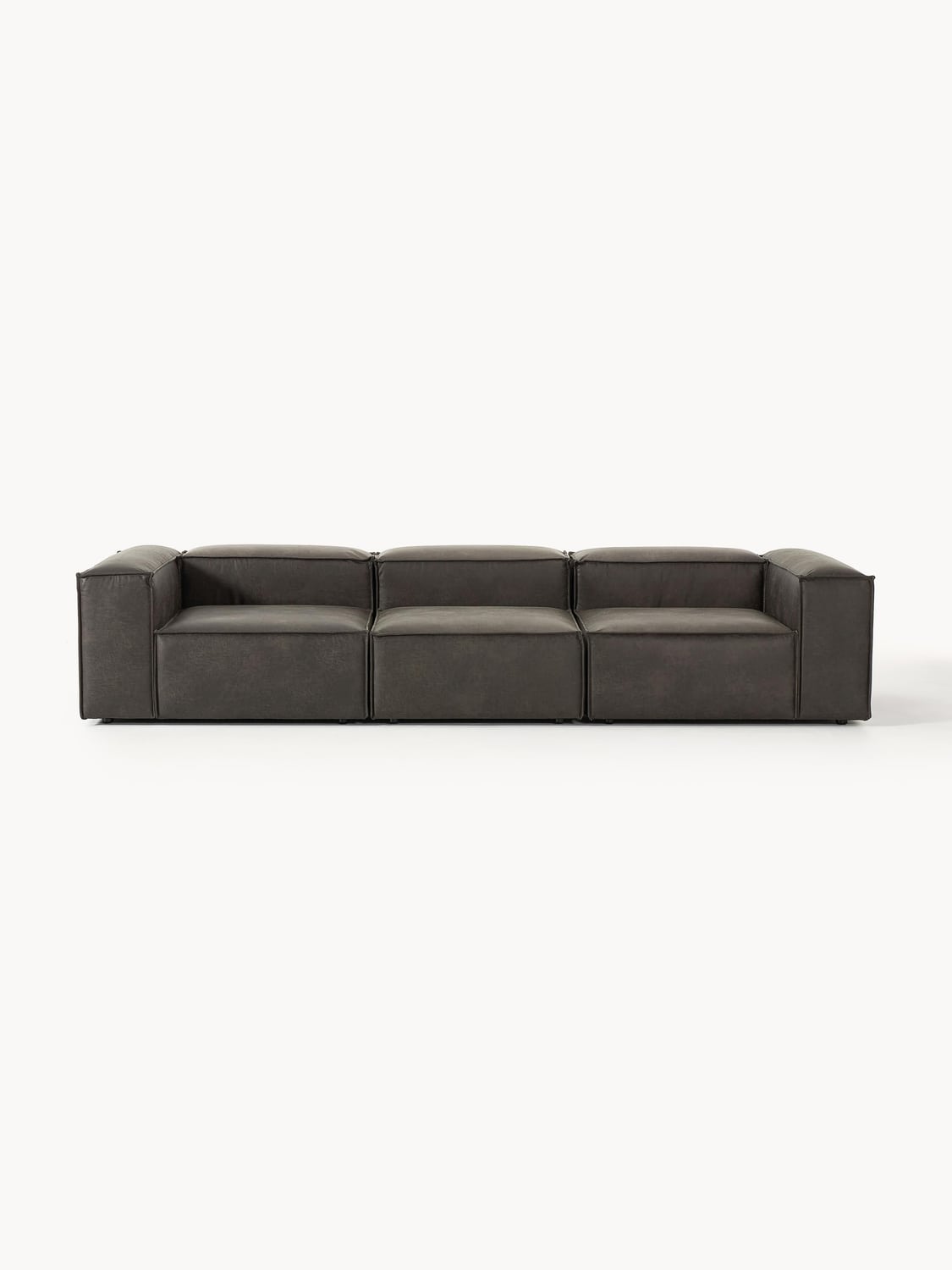 Lennon Modular Sofa (4-seater) in Leather — Green