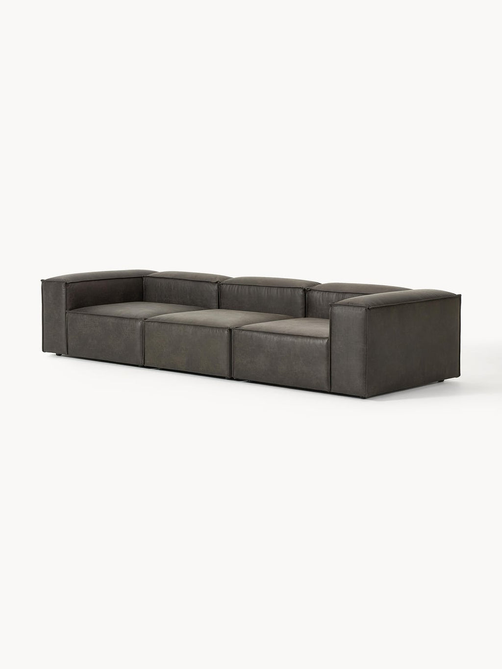 Lennon Modular Sofa (4-seater) in Leather — Green