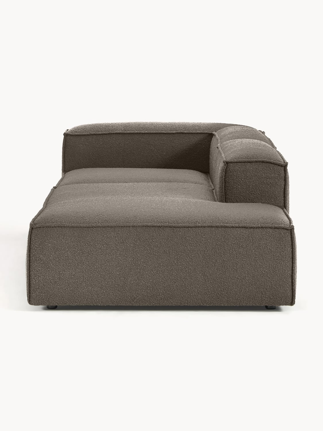 Lennon Modular Ottoman in Bouclé — Dark Grey