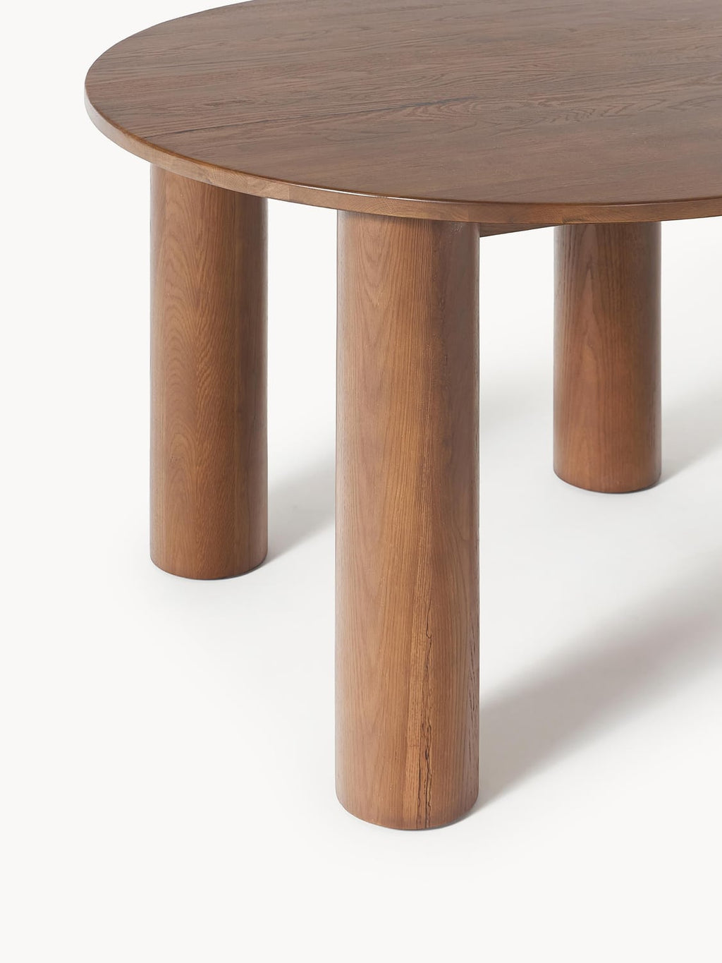 Ohana Round Dining Table in Oak, Ø 120 cm — Taupe