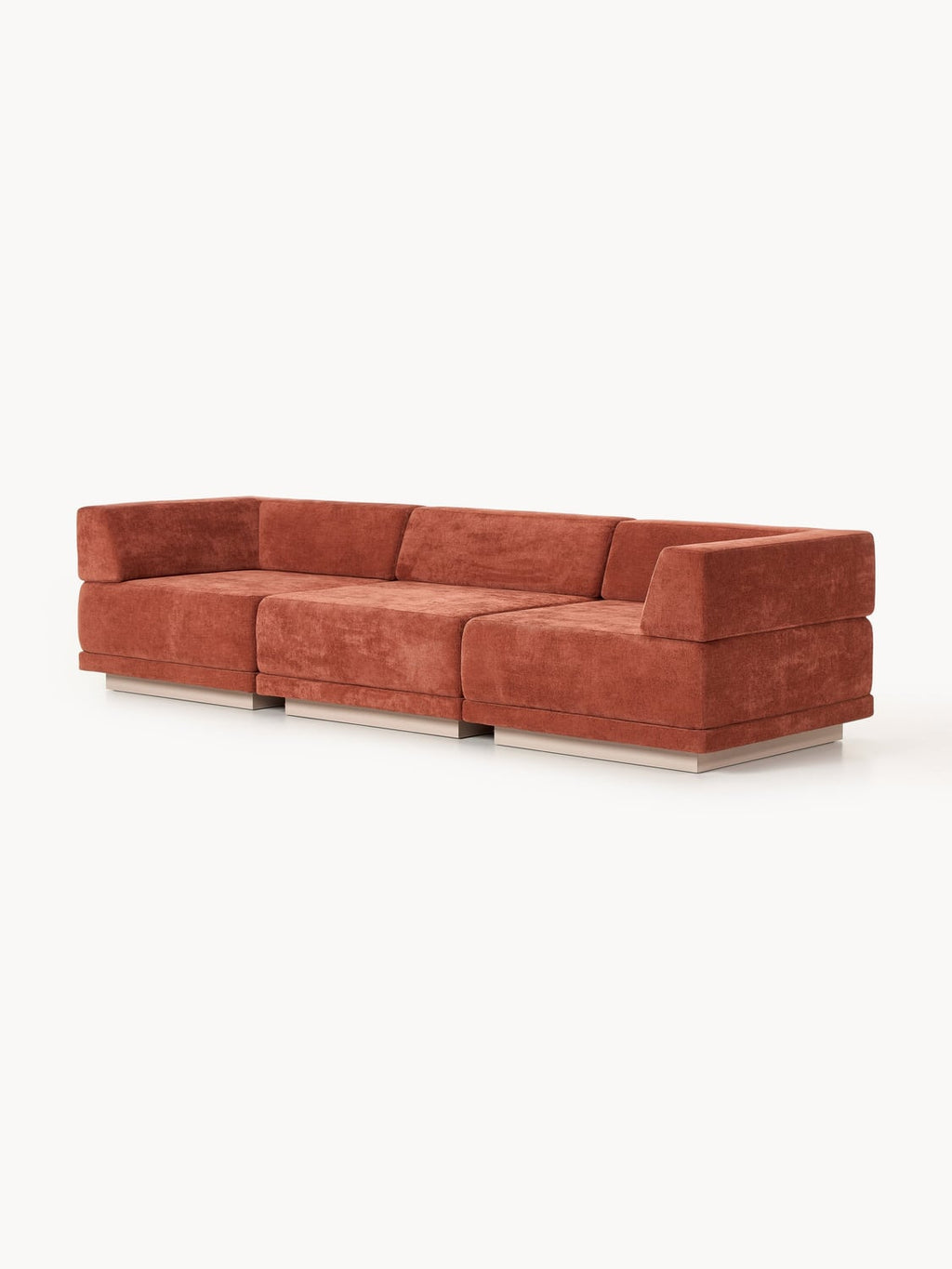Colin Modular Sofa (4-seater) — Terracotta