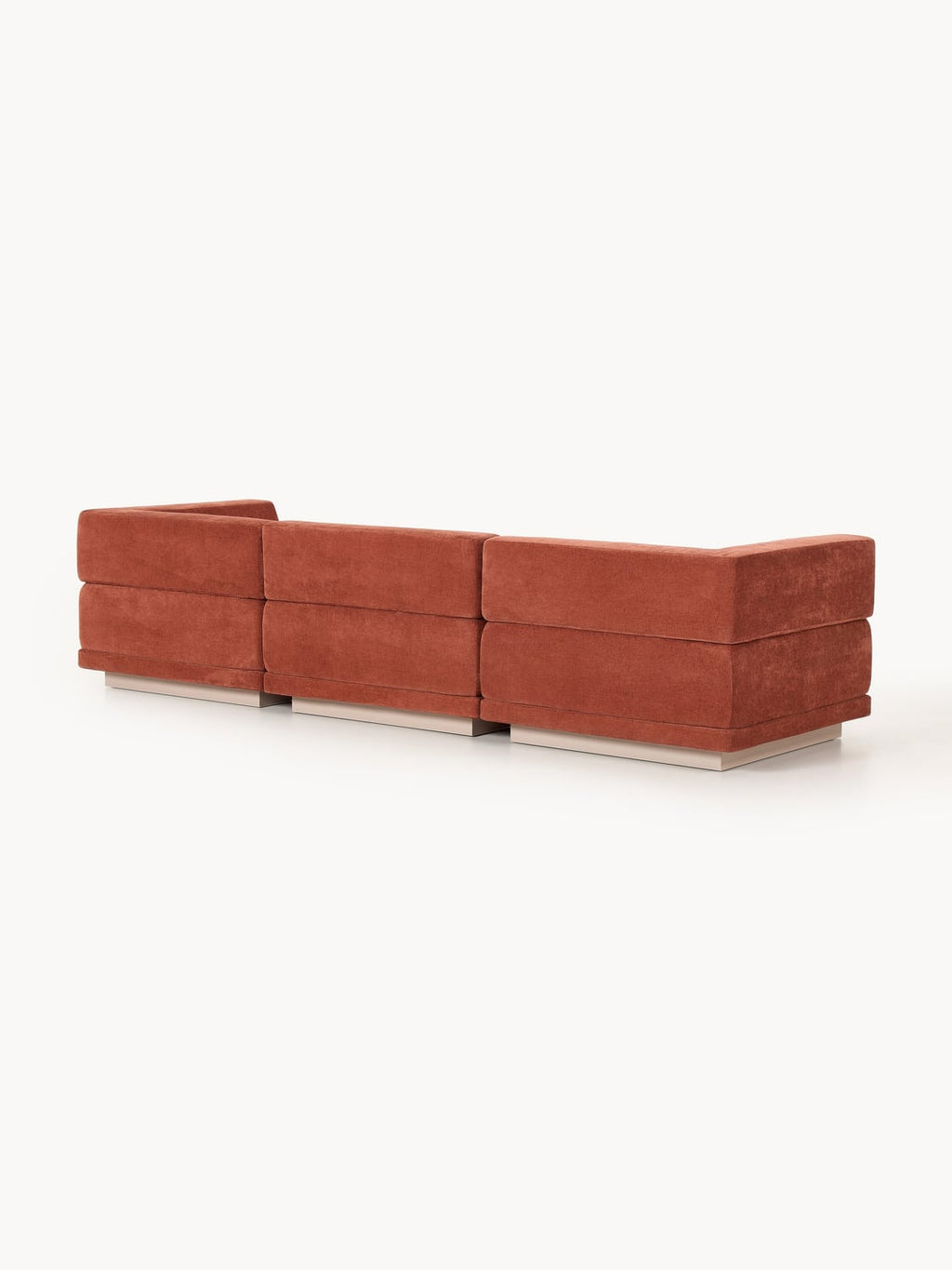 Colin Modular Sofa (4-seater) — Terracotta