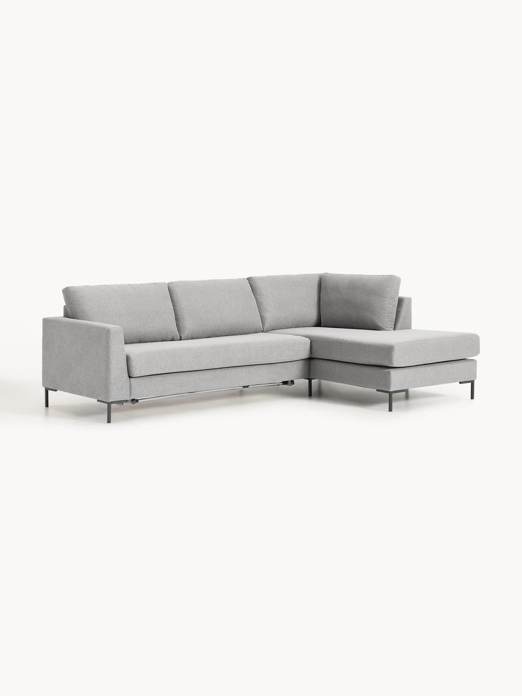 Luna Sofa Bed with Mattress, 3-seater — Grey