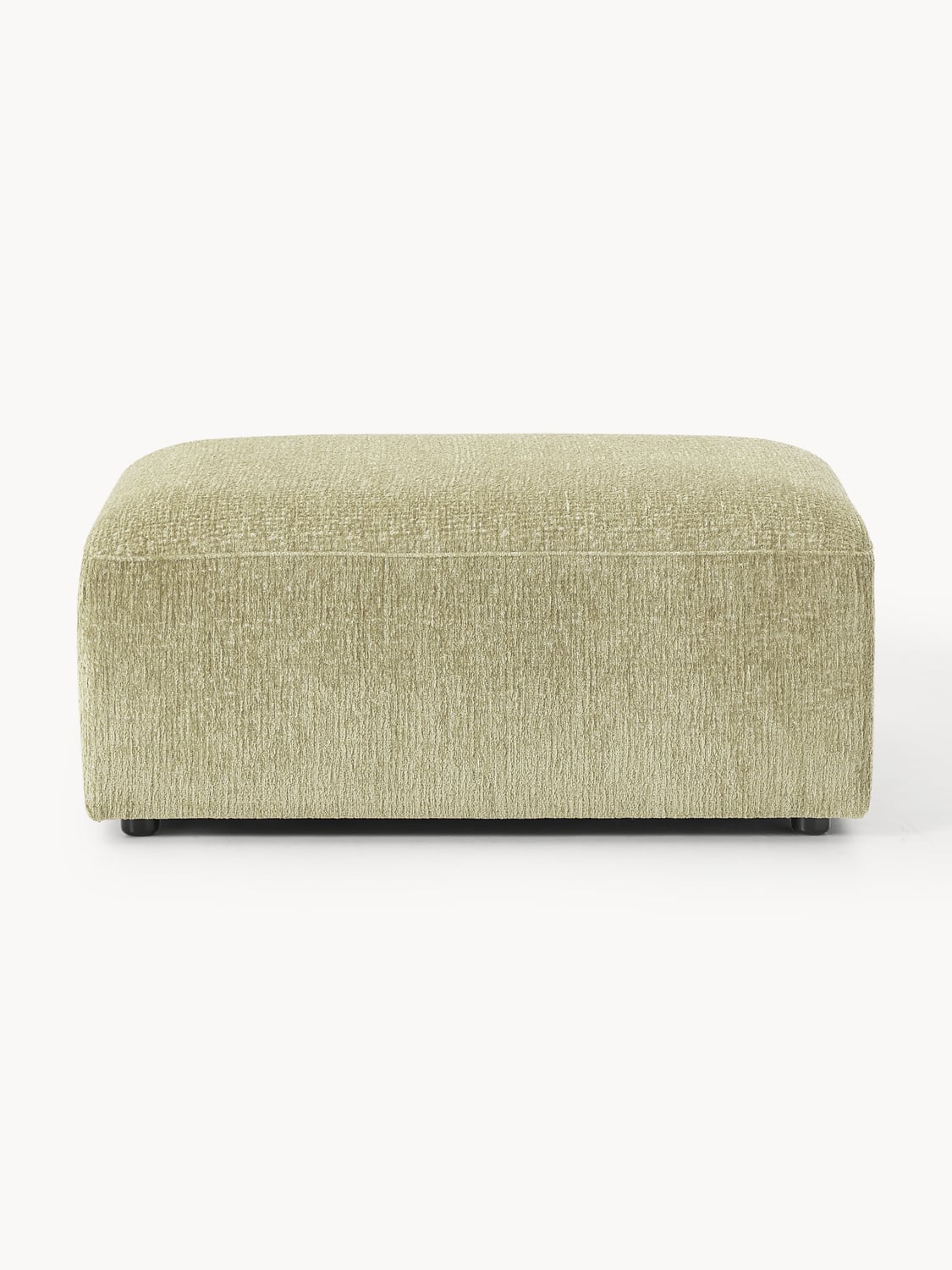 Melva Sofa Ottoman, B 99 x T 72 cm — Sage
