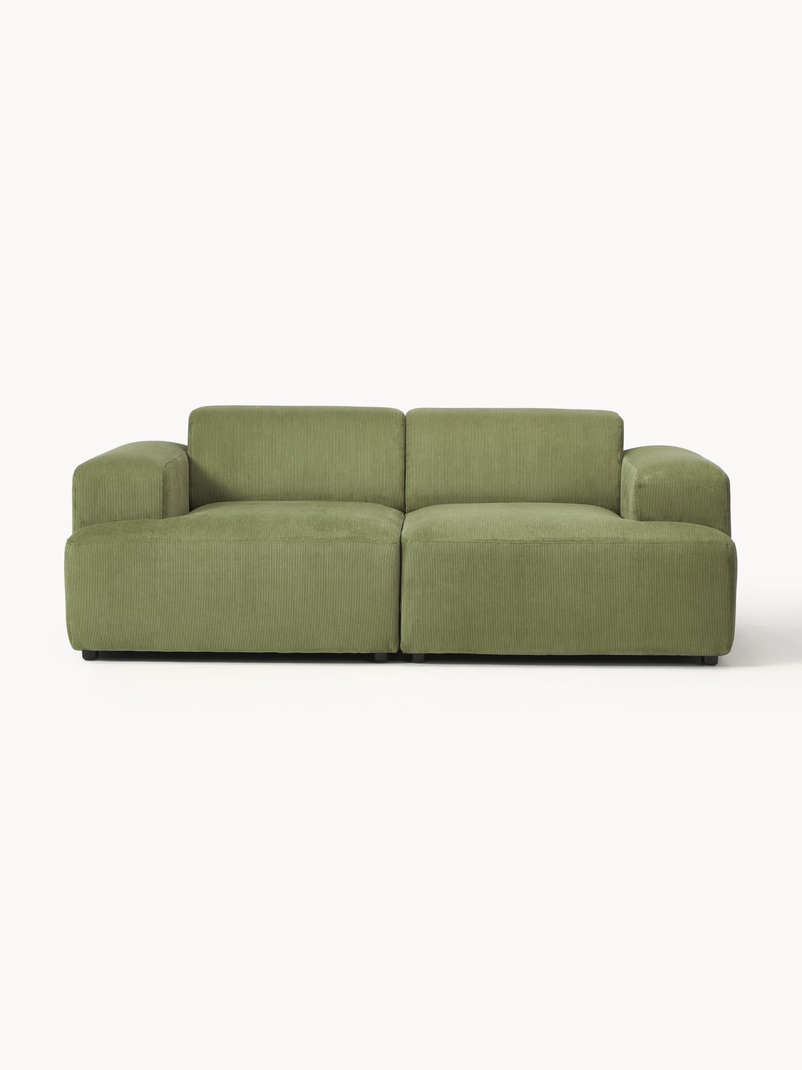 Melva Corduroy-Sofa (2-seater) — Olive