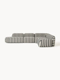 Wolke Striped Modular XL Corner Sofa (4-seater) with Chaise Longue