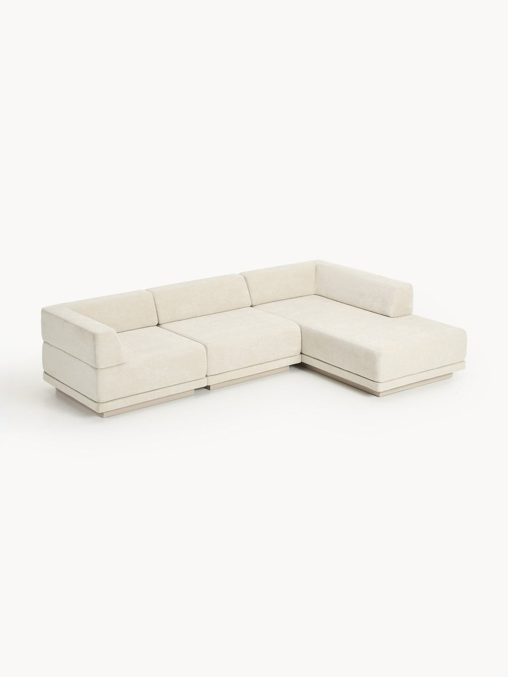 Colin Modular Corner Sofa (4-seater) — Light Grey