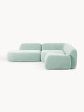 Wolke Modular Corner Sofa (4-seater) with Chaise Longue — Mist Grey