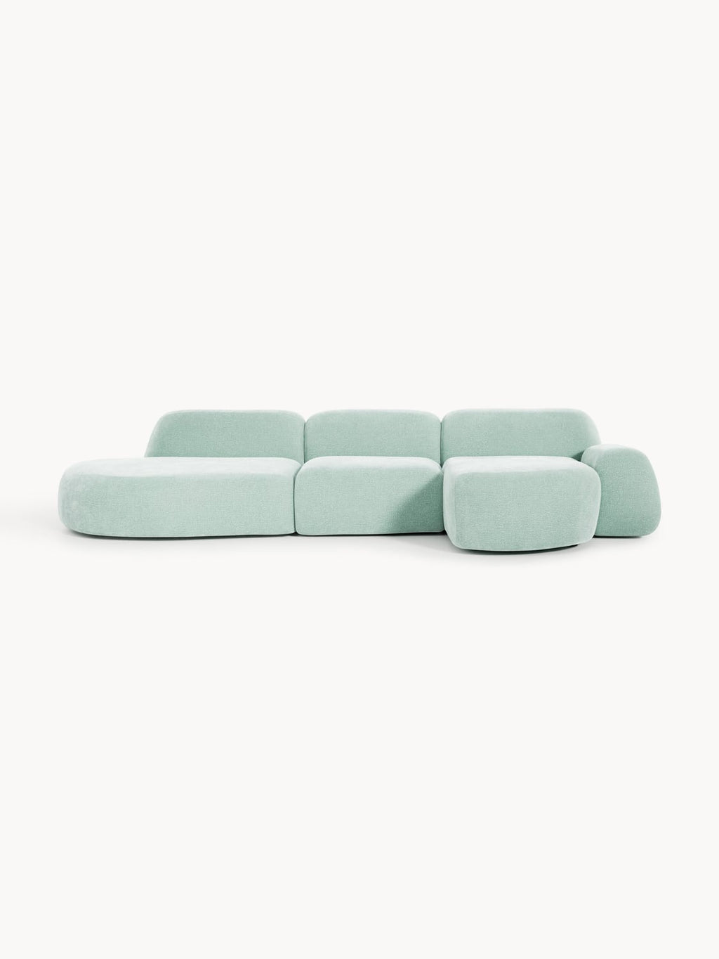 Wolke Modular Corner Sofa (4-seater) with Chaise Longue — Dove Grey