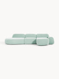 Wolke Modular Corner Sofa (4-seater) with Chaise Longue — Dove Grey