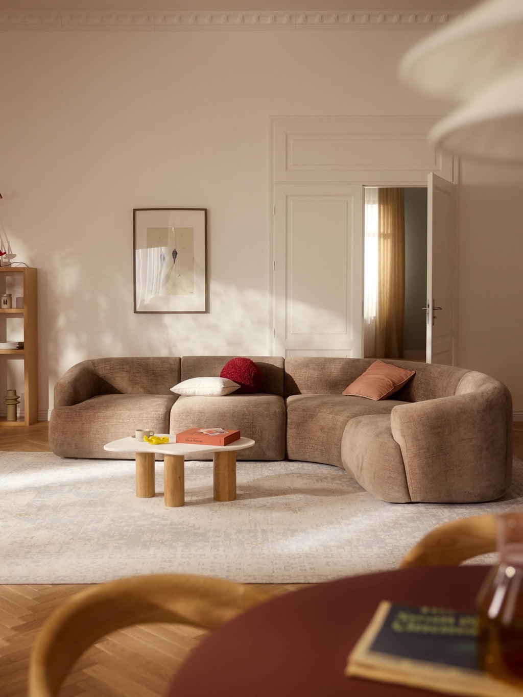Sofia Modular Corner Sofa (4-seater) — Taupe