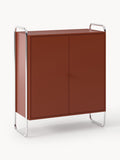 Robyn Metal-Highboard — Burgundy