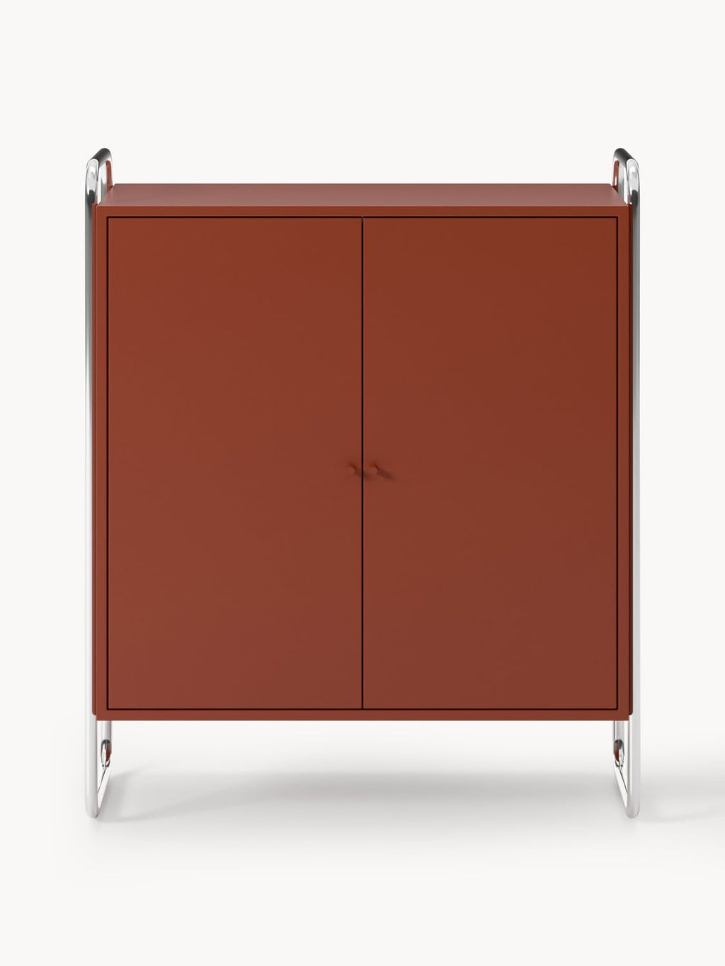Robyn Metal-Highboard — Burgundy