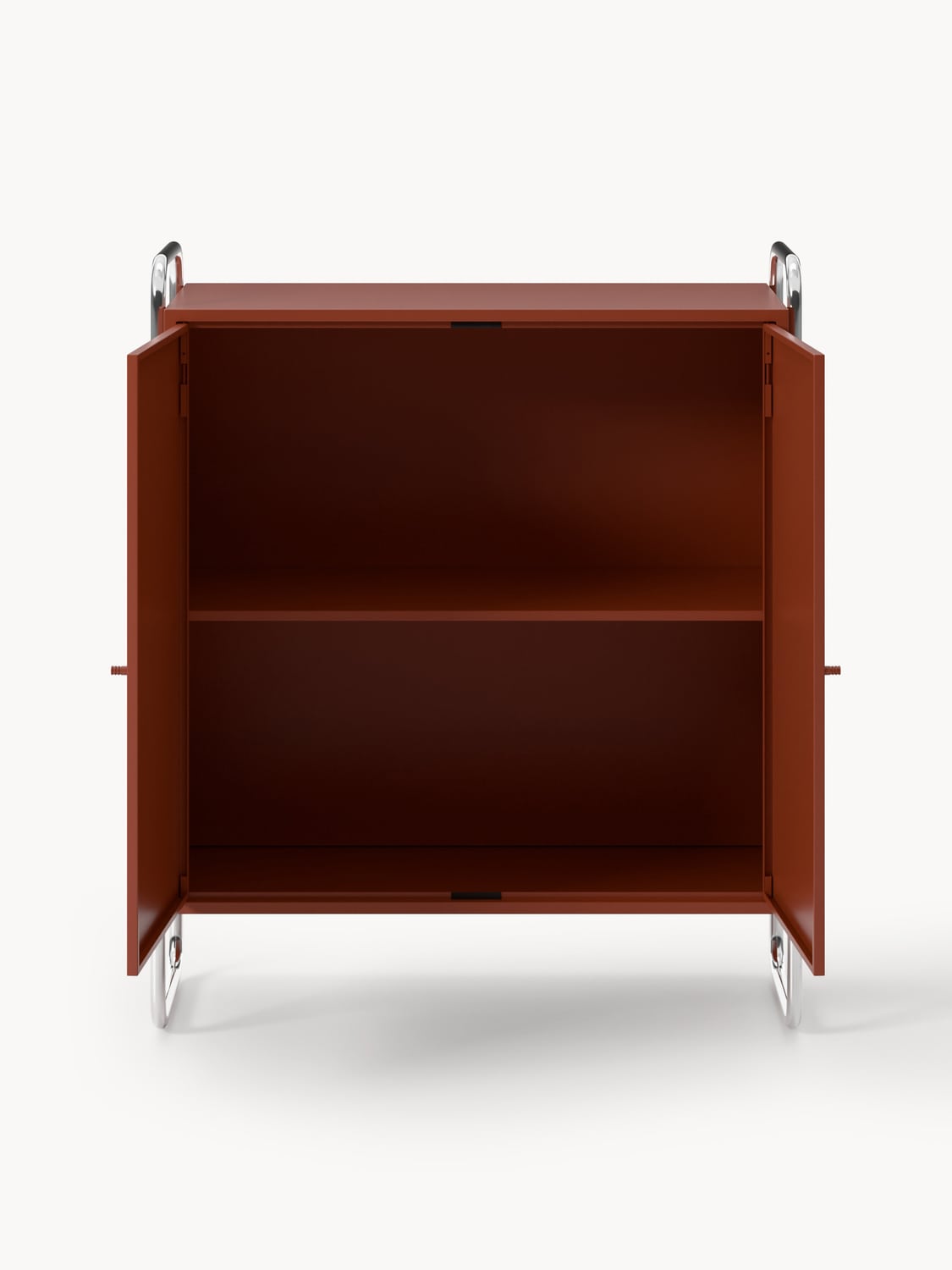 Robyn Metal-Highboard — Burgundy