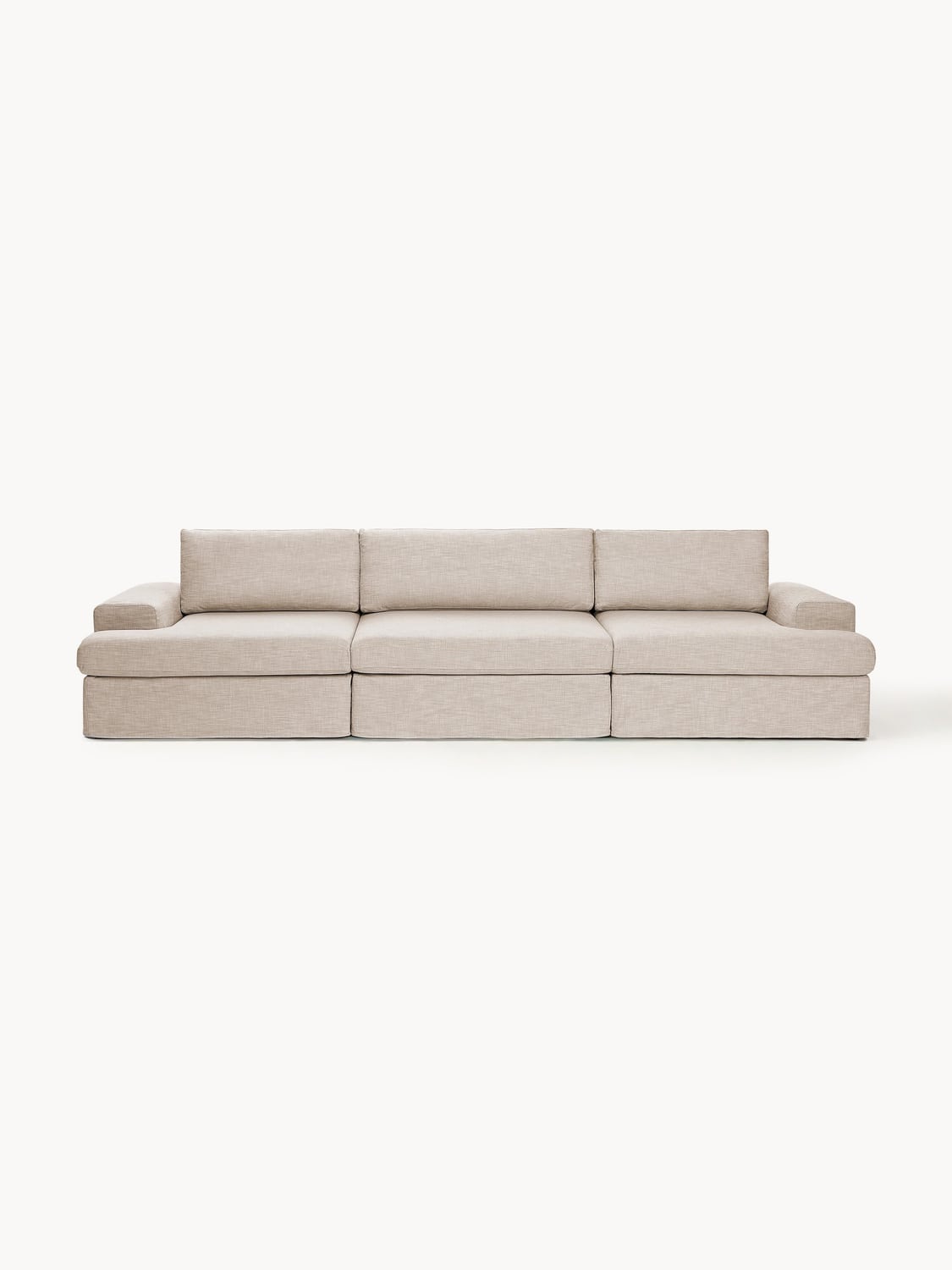 Russell Modular Sofa (4-seater) with removable covers — Light Grey