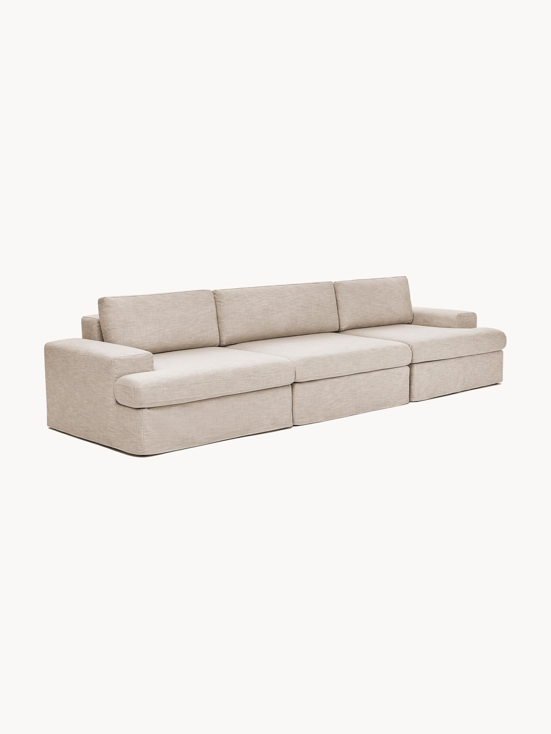 Russell Modular Sofa (4-seater) with removable covers — Light Grey