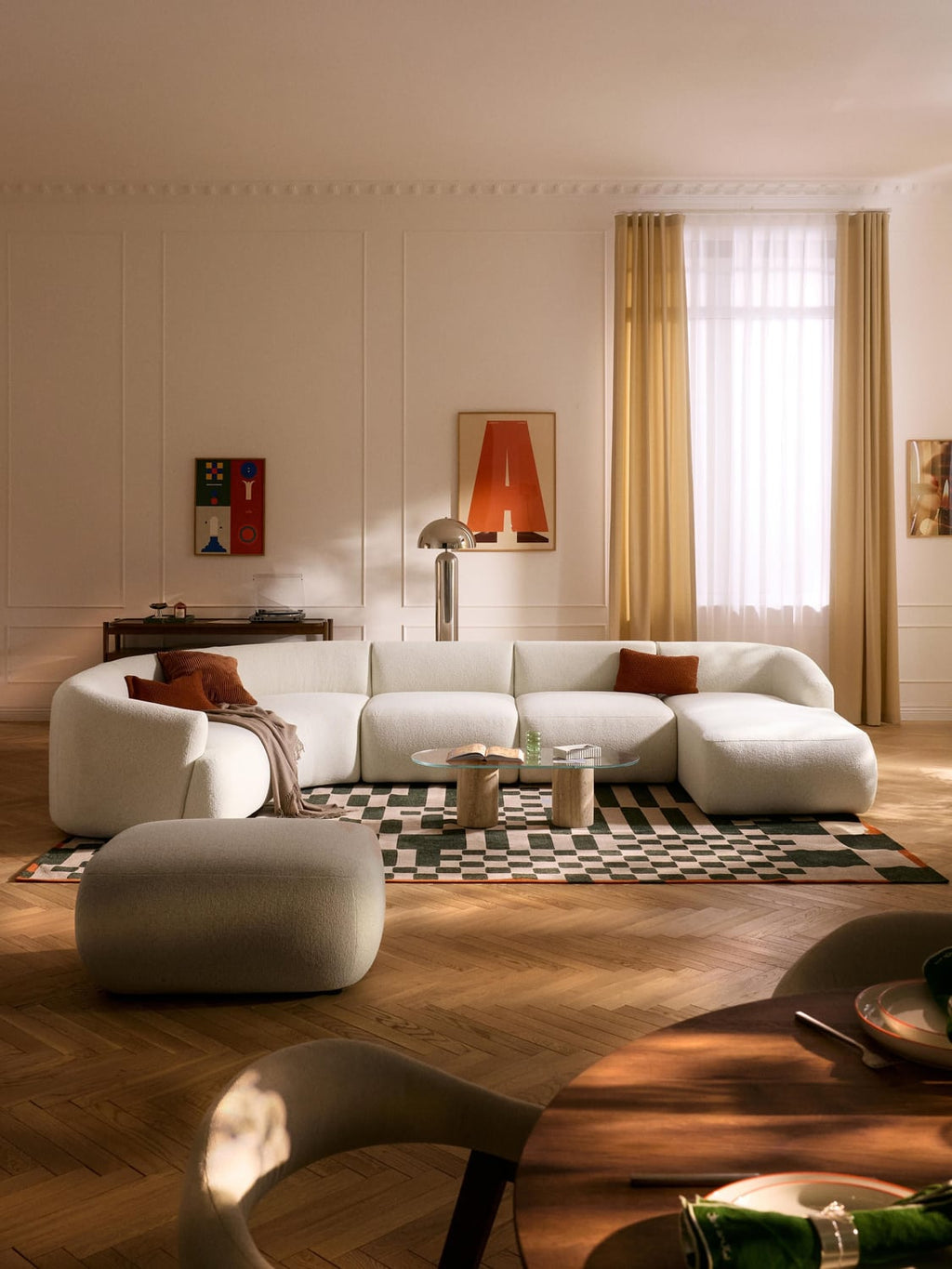 Sofia Modular Bouclé XL Sofa — Vanilla