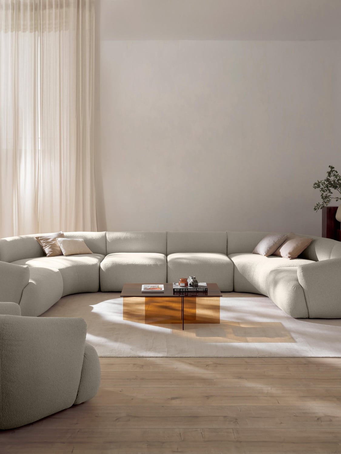 Sofia Modular Bouclé XL Sofa — Chalk White