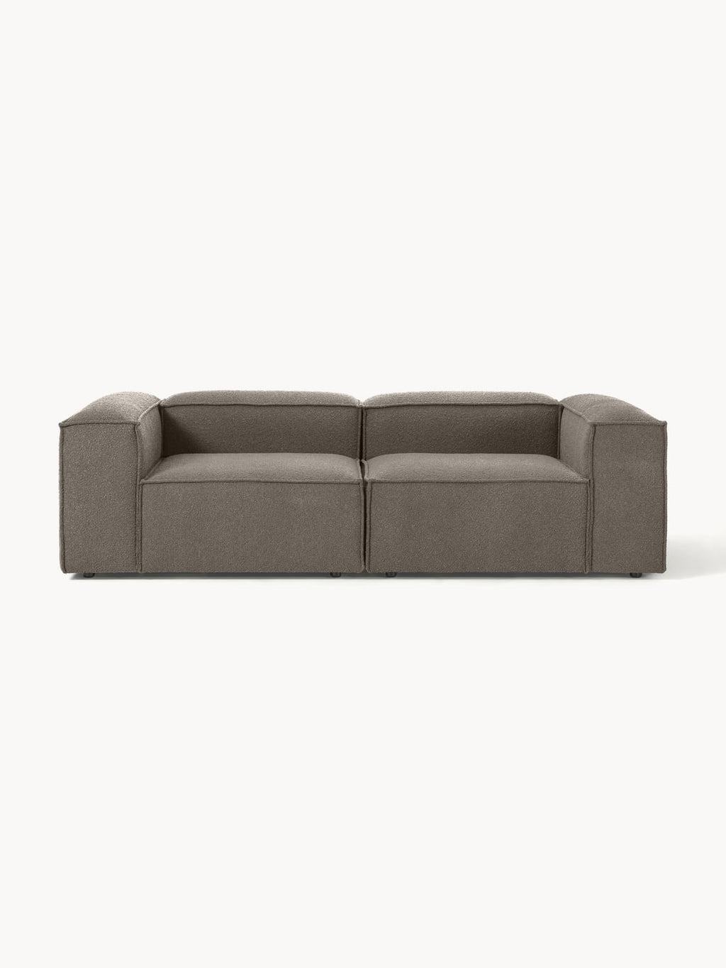 Lennon Modular Sofa (3-seater) in Bouclé — Dark Grey