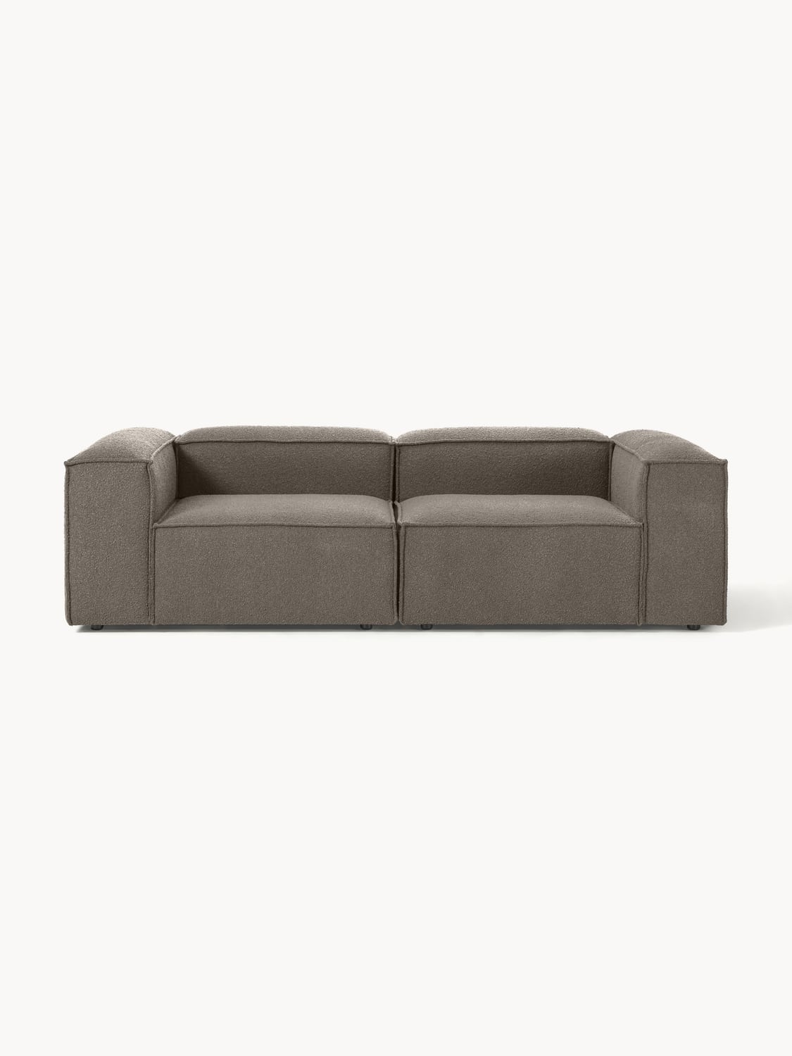 Lennon Modular Sofa (3-seater) in Bouclé — Dark Grey
