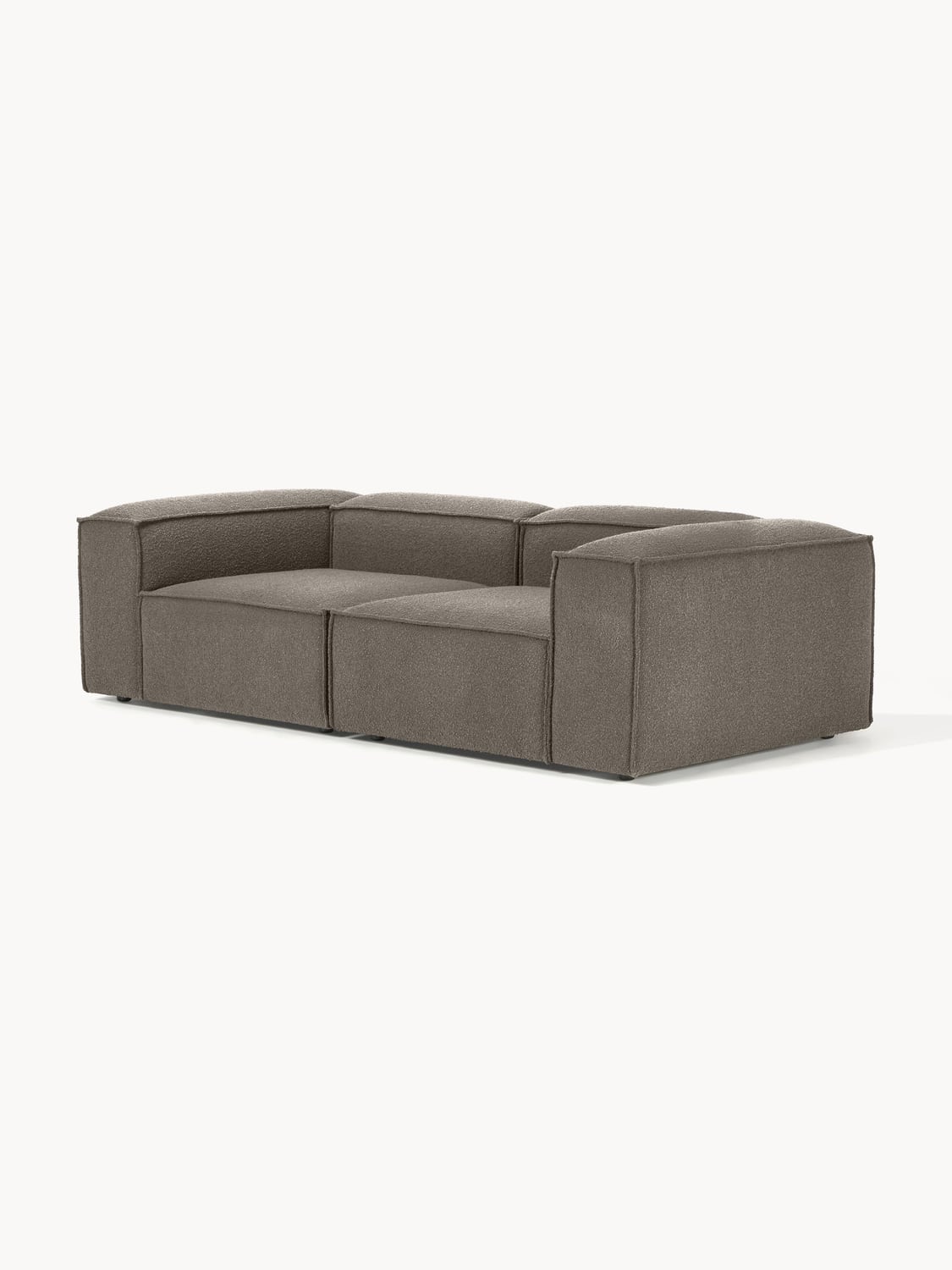 Lennon Modular Sofa (3-seater) in Bouclé — Dark Grey