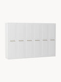 Charlotte Modular Hinged-Door Wardrobe, 100 cm Width, in various sizes — Ivory