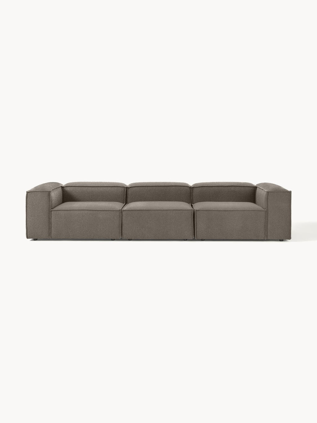 Lennon Modular Sofa (4-seater) in Bouclé — Dark Grey