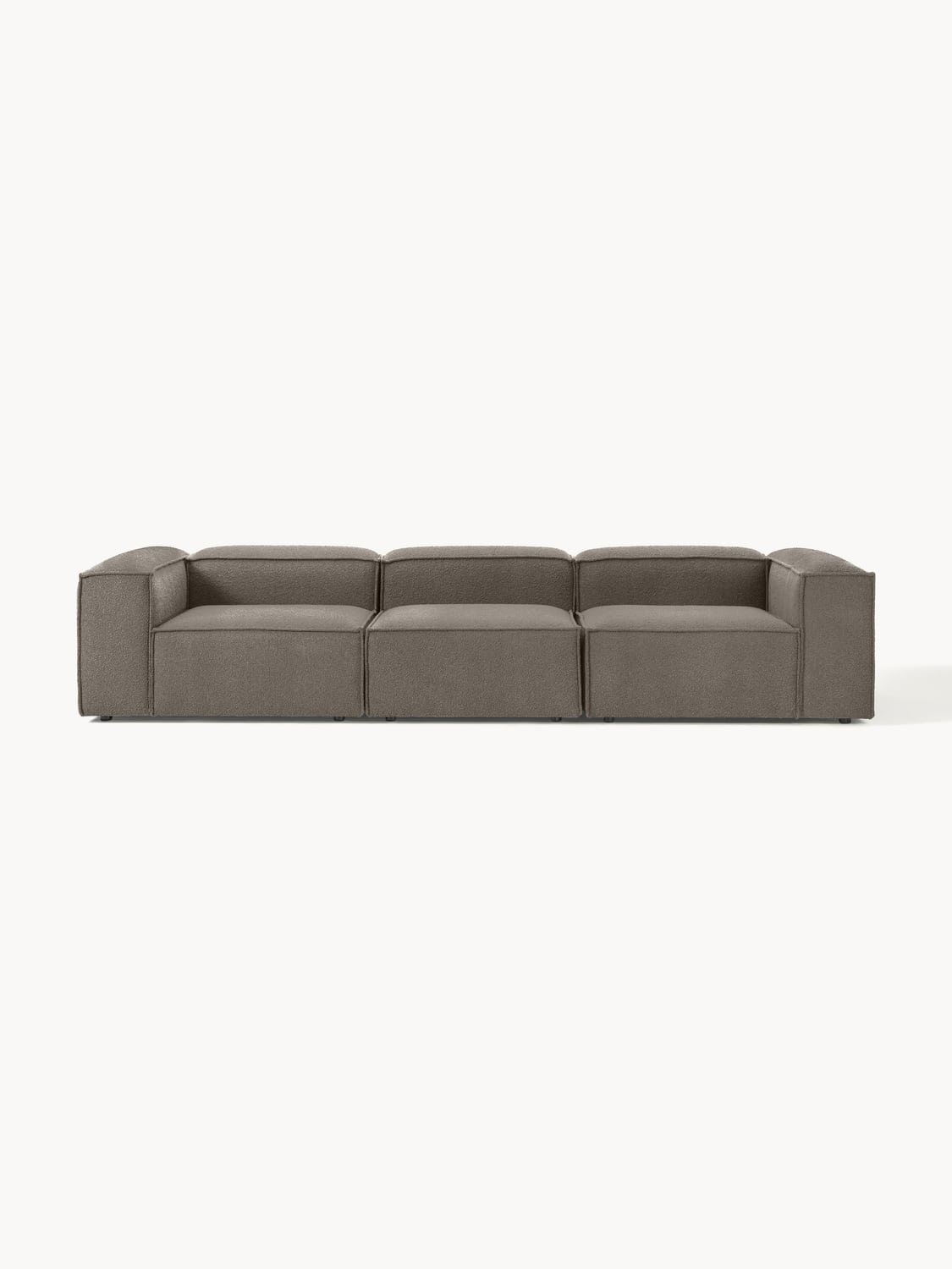 Lennon Modular Sofa (4-seater) in Bouclé — Dark Grey