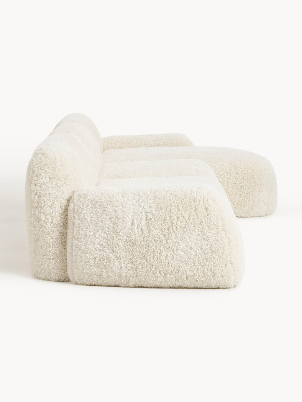 Wolke Modular Teddy-Corner Sofa (4-seater) — Off-White