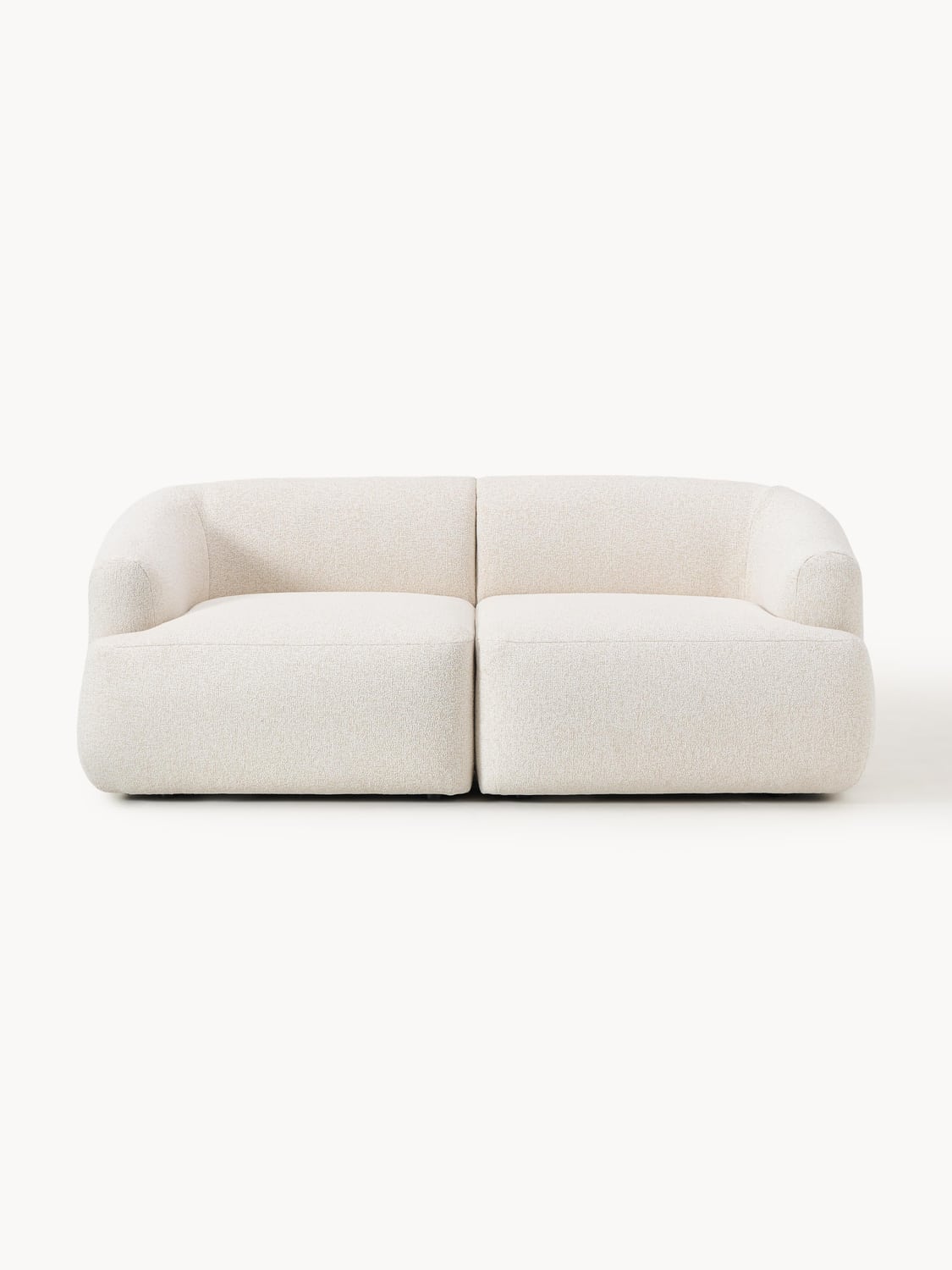 Sofia Modular Bouclé Sofa (2-seater) — Ivory
