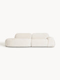Wolke Modular Teddy Bouclé-Chaise (3-seater) — Off-White