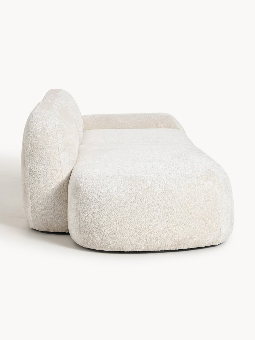 Wolke Modular Teddy Bouclé-Chaise (3-seater) — Off-White