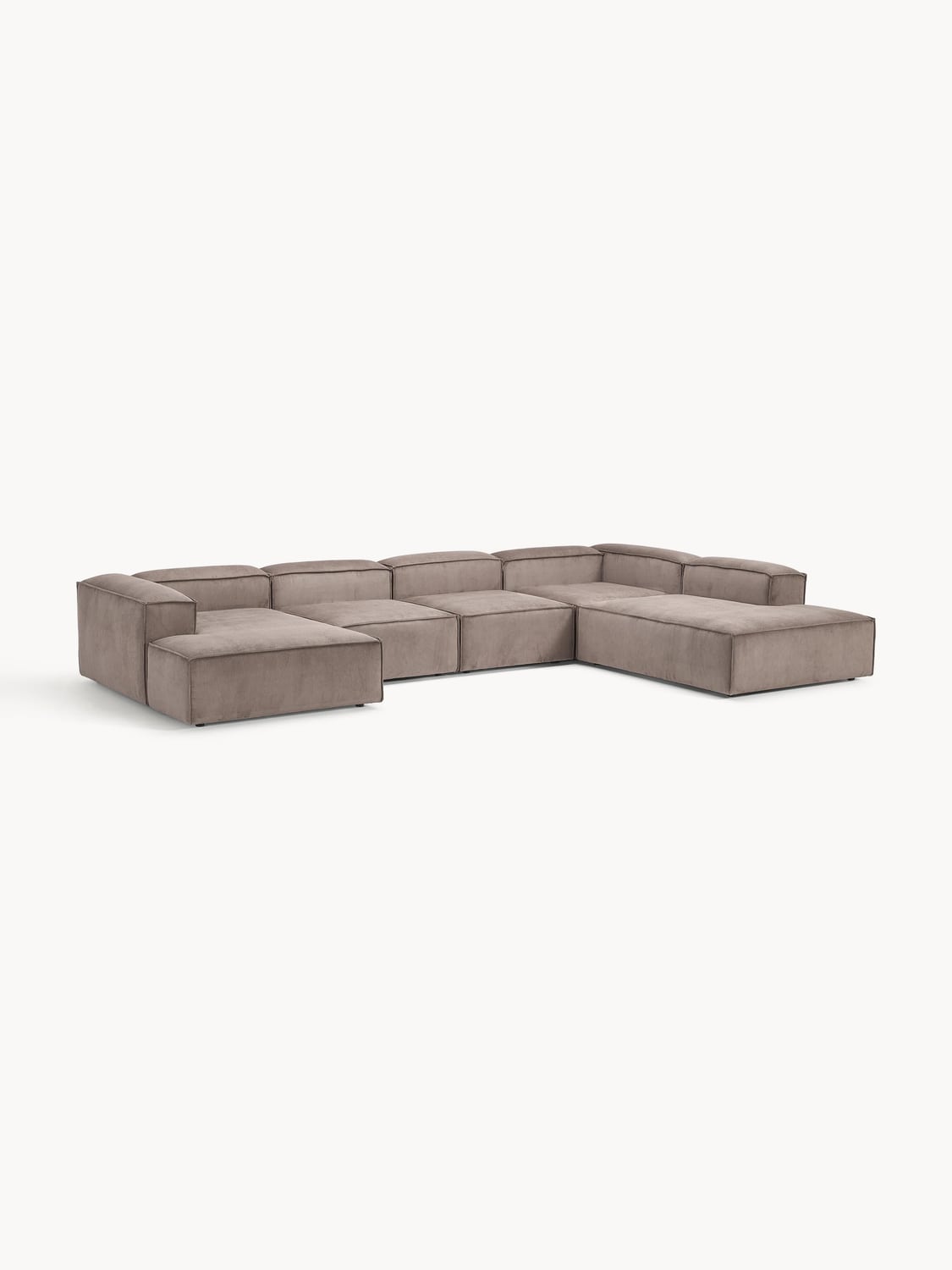Lennon Modular XL Sofa in Corduroy — Warm Grey