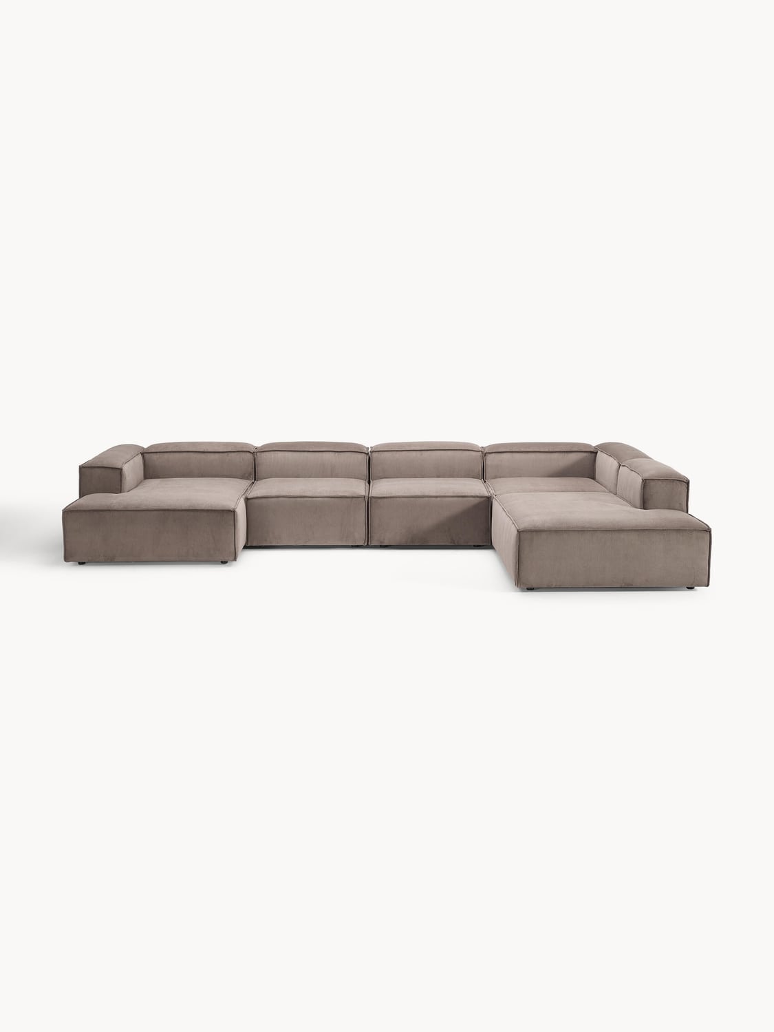 Lennon Modular XL Sofa in Corduroy — Warm Grey