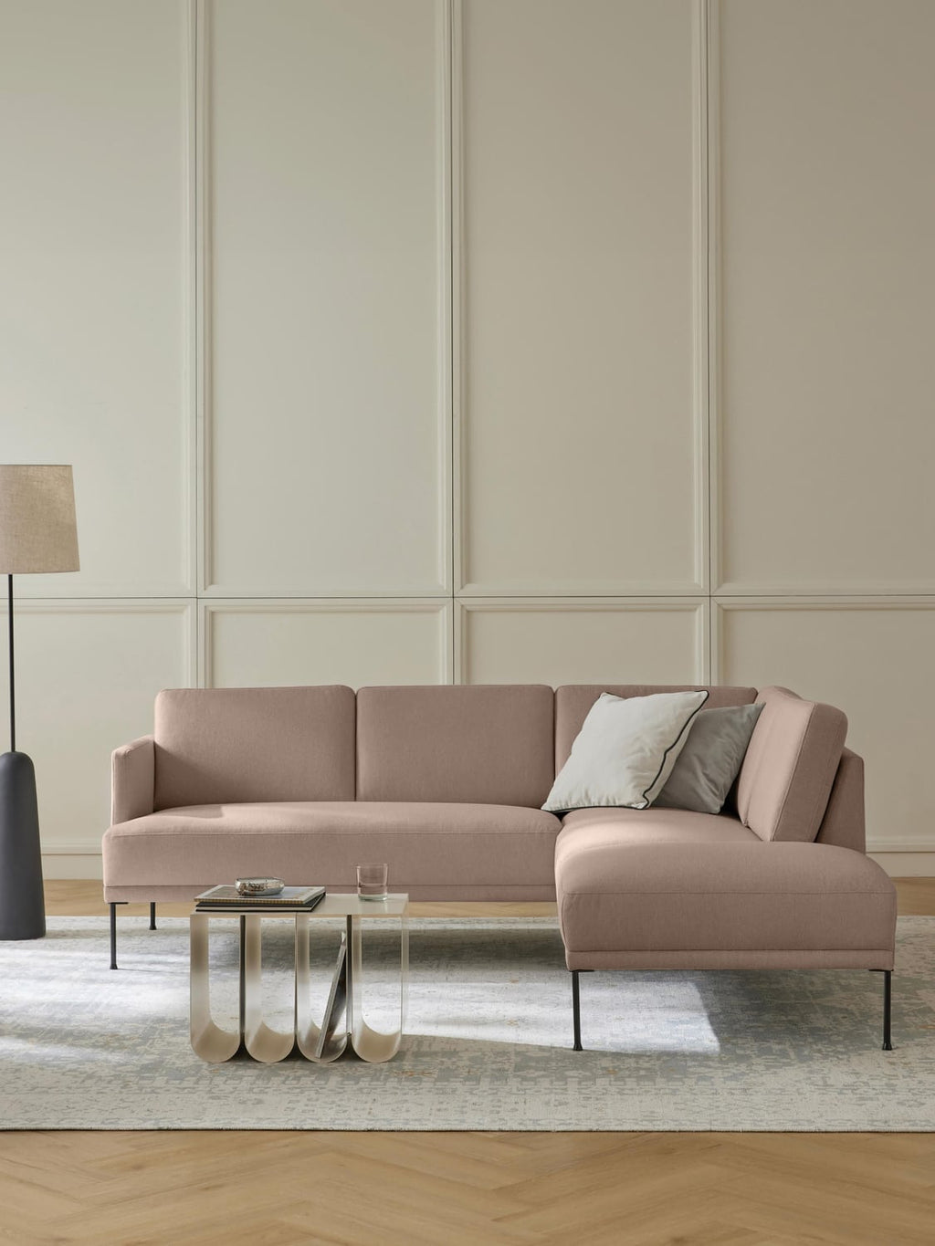Fluente Corner Sofa — Warm Grey