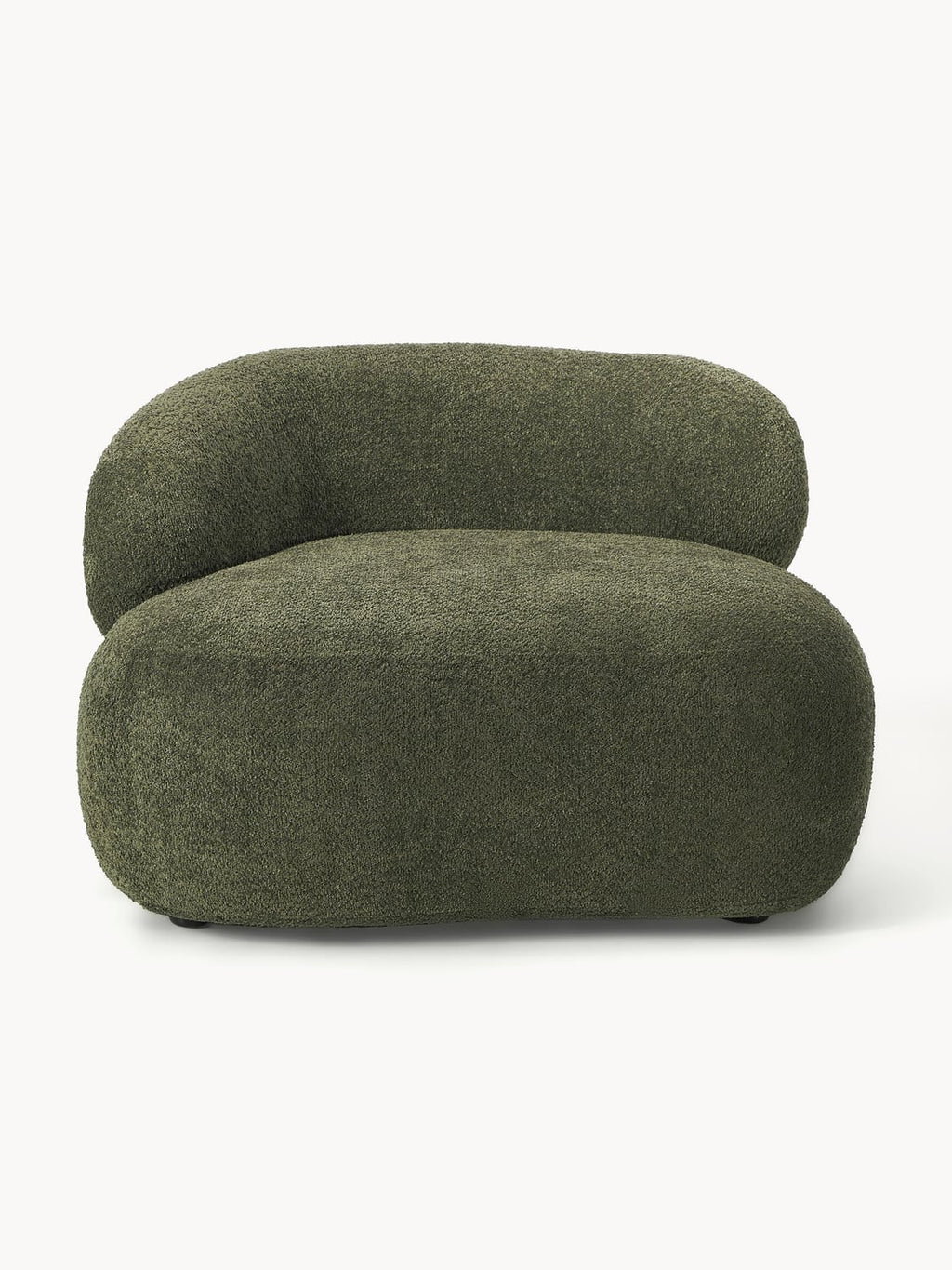 Alba Lounge Chair in Teddy Bouclé — Anthracite