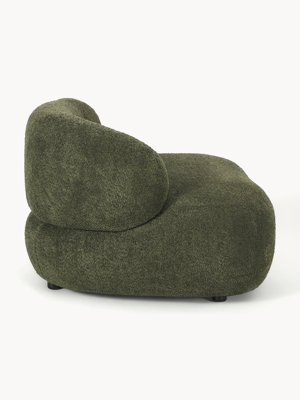 Alba Lounge Chair in Teddy Bouclé — Anthracite