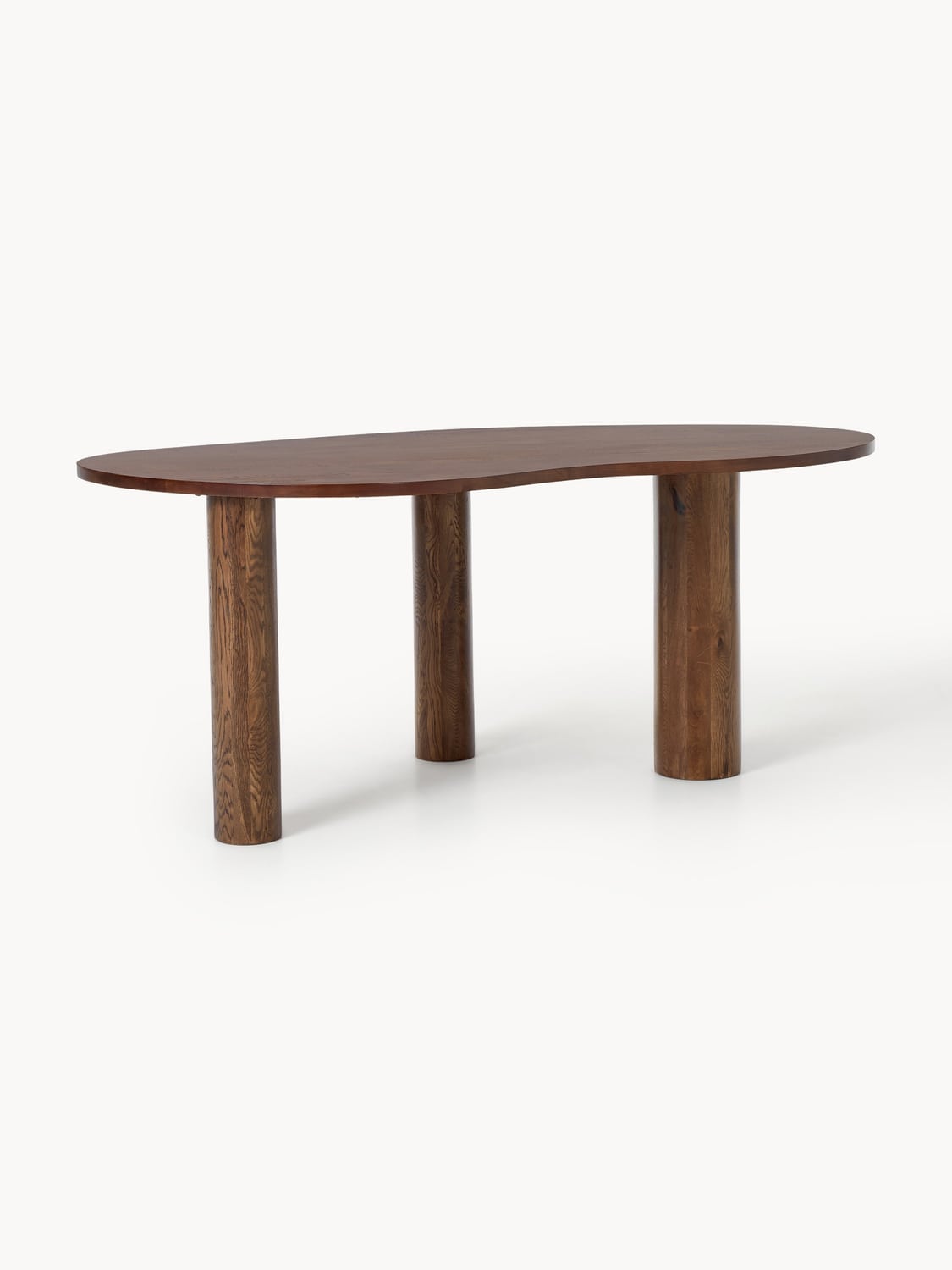 Naruto Dining Table in Oak in Organic Form, in various sizes — Warm Grey