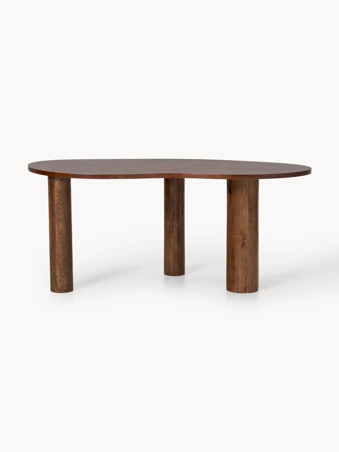 Naruto Dining Table in Oak in Organic Form, in various sizes — Warm Grey
