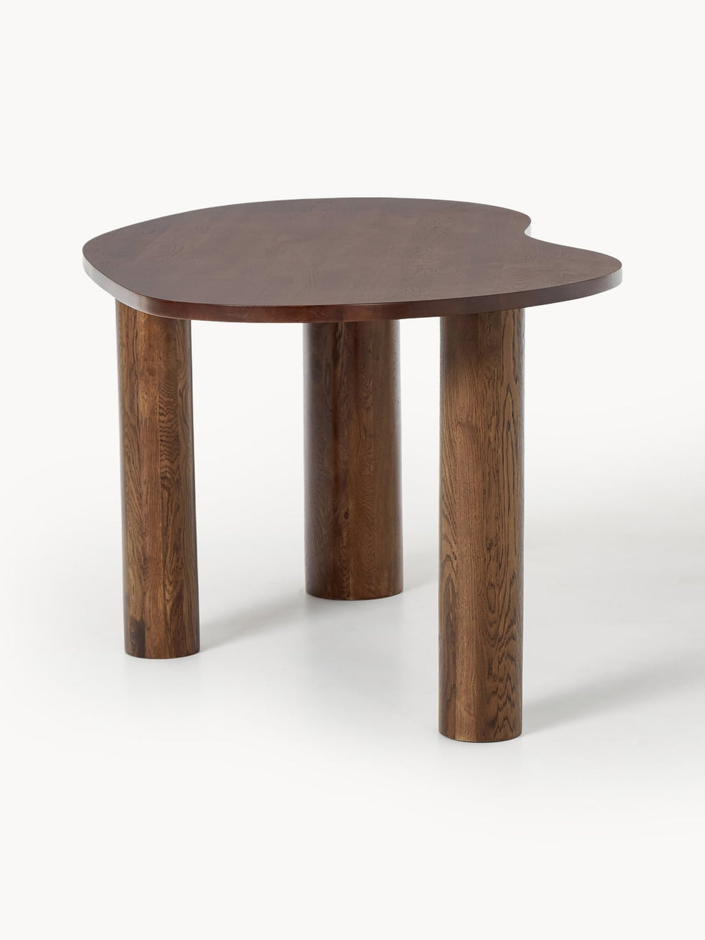 Naruto Dining Table in Oak in Organic Form, in various sizes — Warm Grey