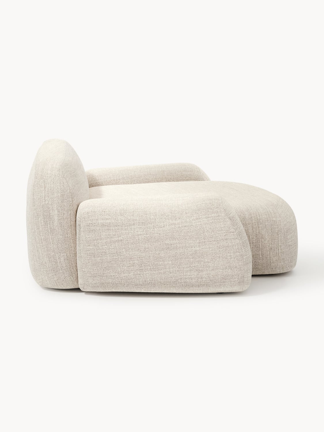 Wolke Bouclé-XL-Lounge Chair — Light Grey