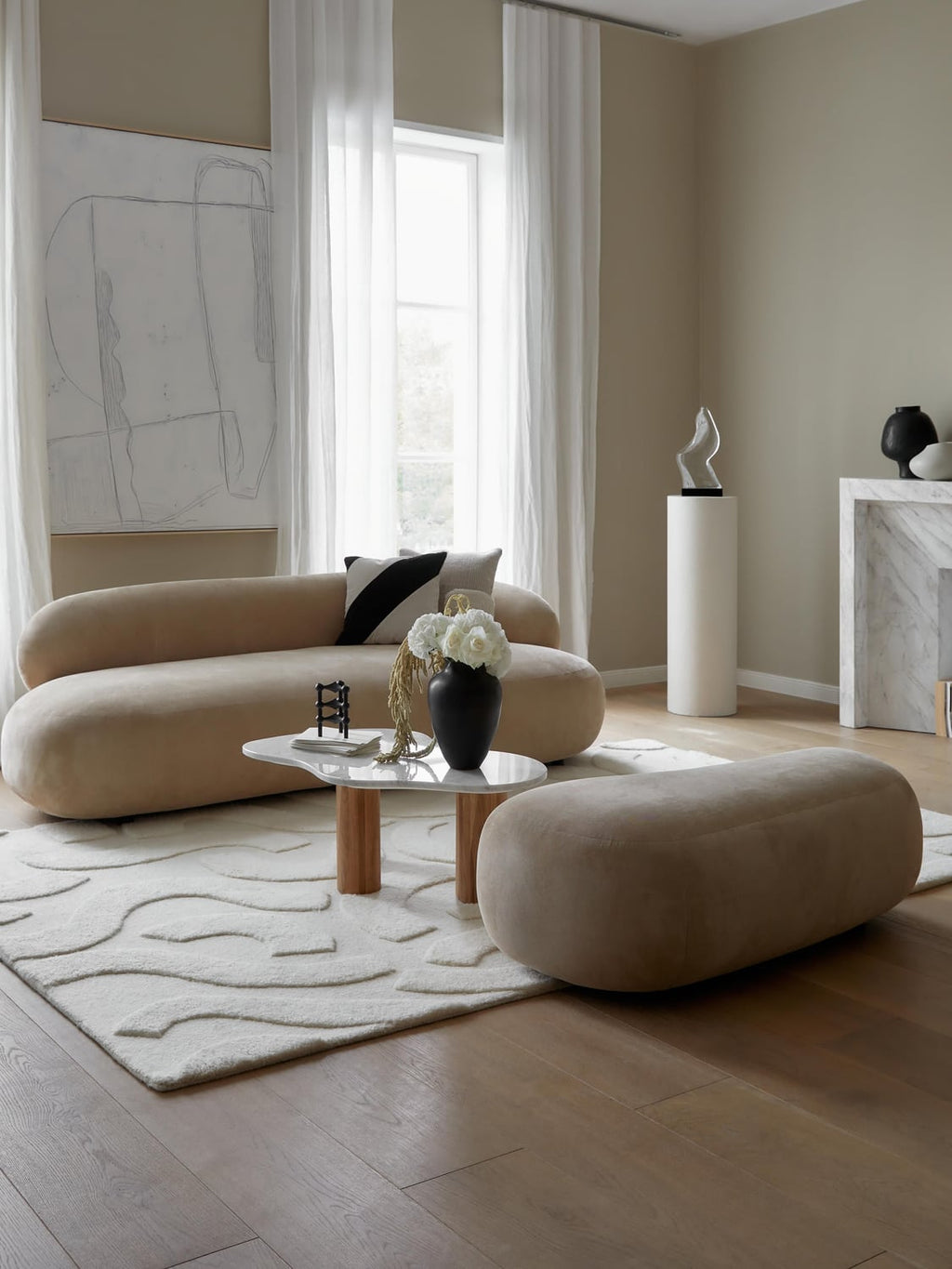 Alba Sofa (3-seater) — Sand
