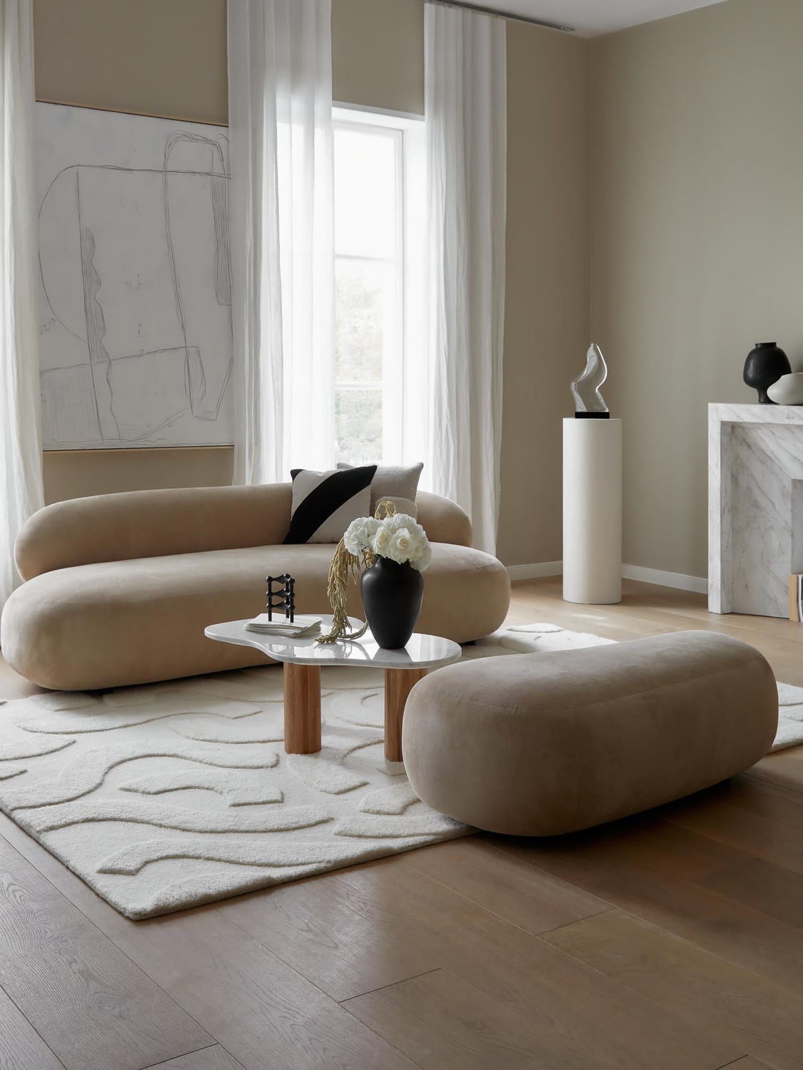 Alba Sofa (3-seater) — Sand